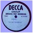 In The Beginning Test Pressing